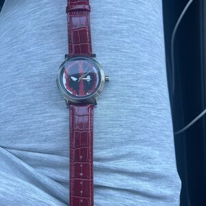 Marvel Leather Watch Strap in Light Gray
